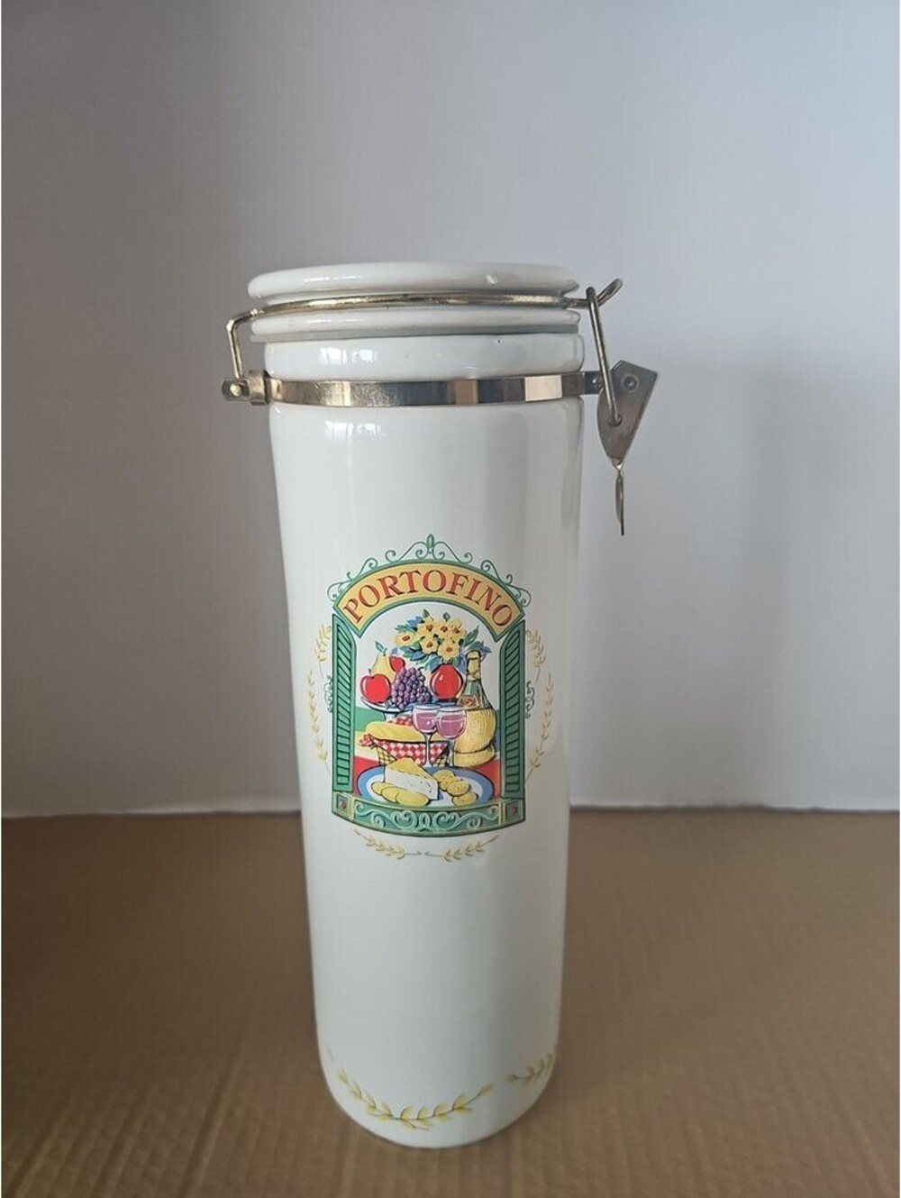 Portofino Ceramic Storage Jar with Clamp Lid